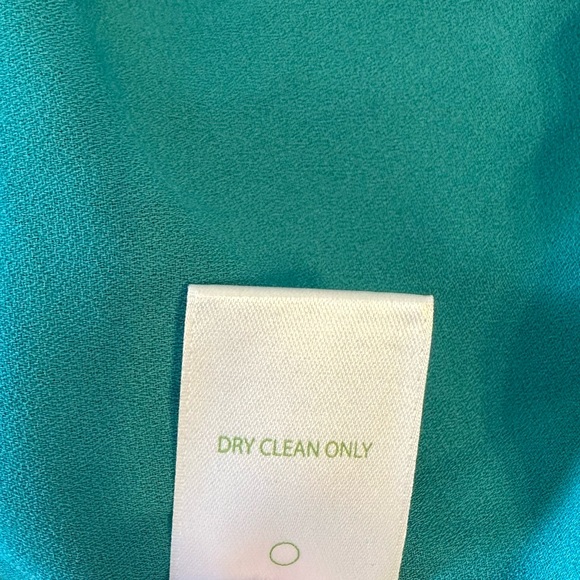 Lilly Pulitzer Caline Silk Top in Teal Clip Long Sleeve size Large NWT - Picture 13 of 14